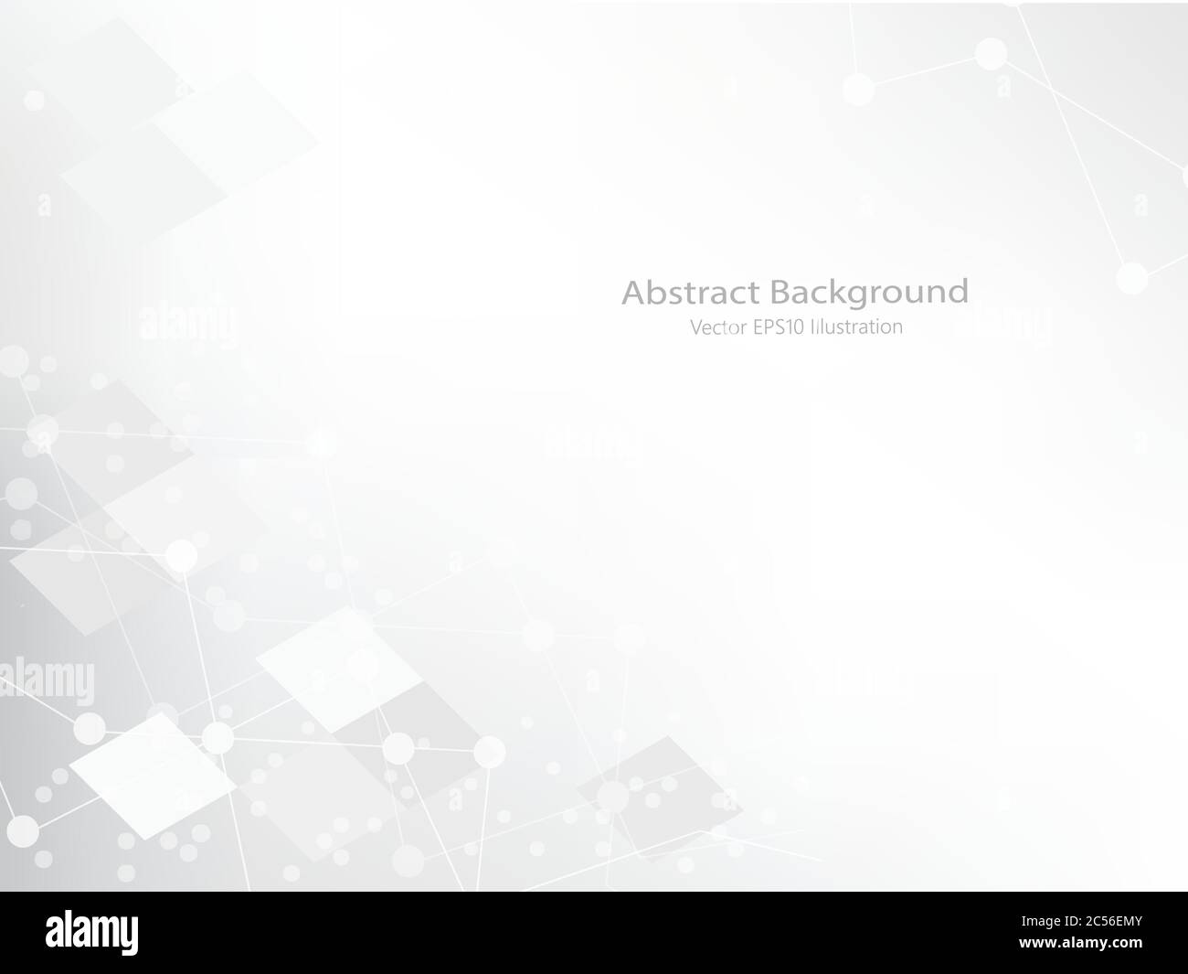 Abstract geometric or isometric white and gray polygon or low poly ...