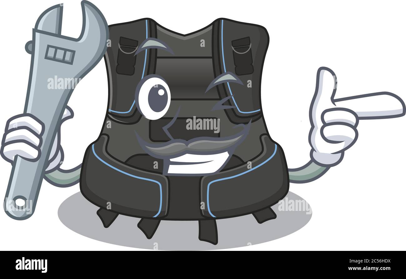 A caricature design concept of scuba buoyancy compensator working as a