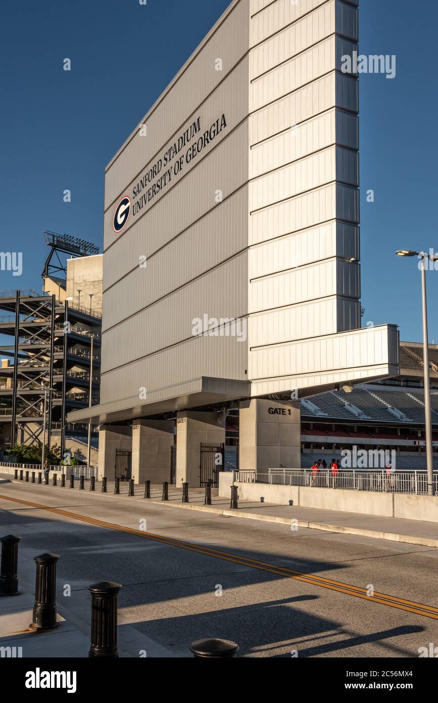 Sanford Stadium, on the campus of the University of Georgia in Athens, Georgia. (USA) Stock Photo