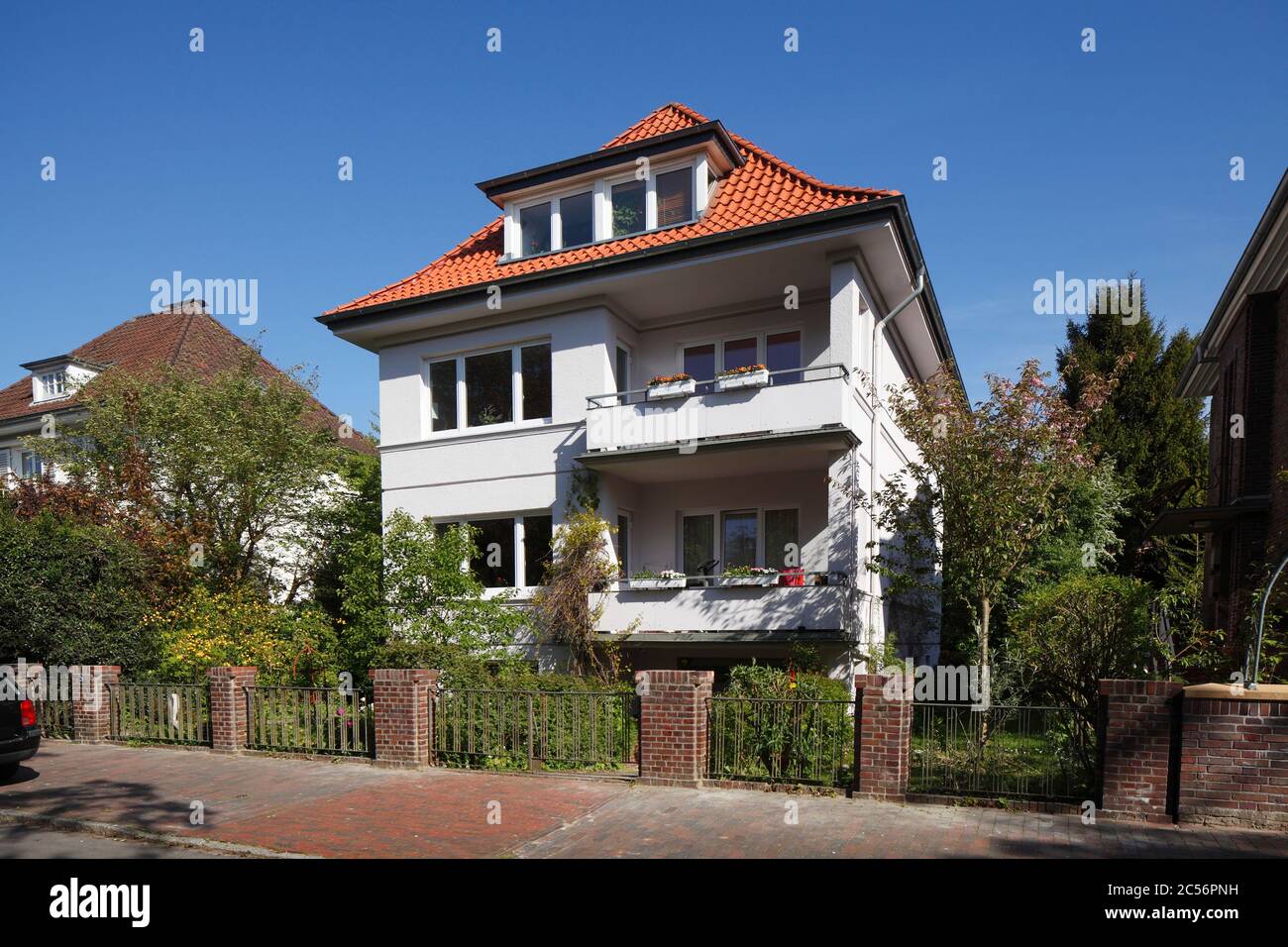 Modern residential buildings, Oldenburg in Oldenburg, Lower Saxony, Germany, Europe Stock Photo