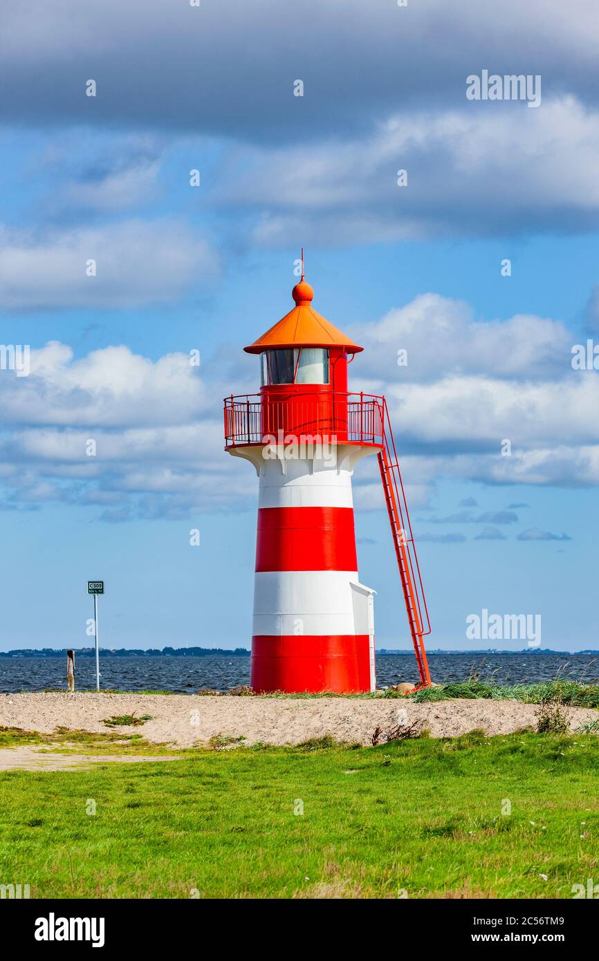 Grisetaodde lighthouse in Denmark Stock Photo