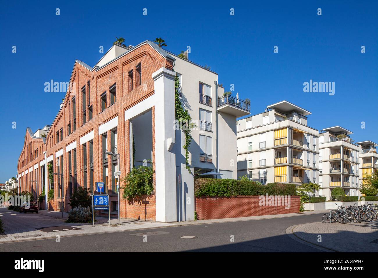 Modern apartment buildings, Quartier am Turm, Rohrbach town, Heidelberg