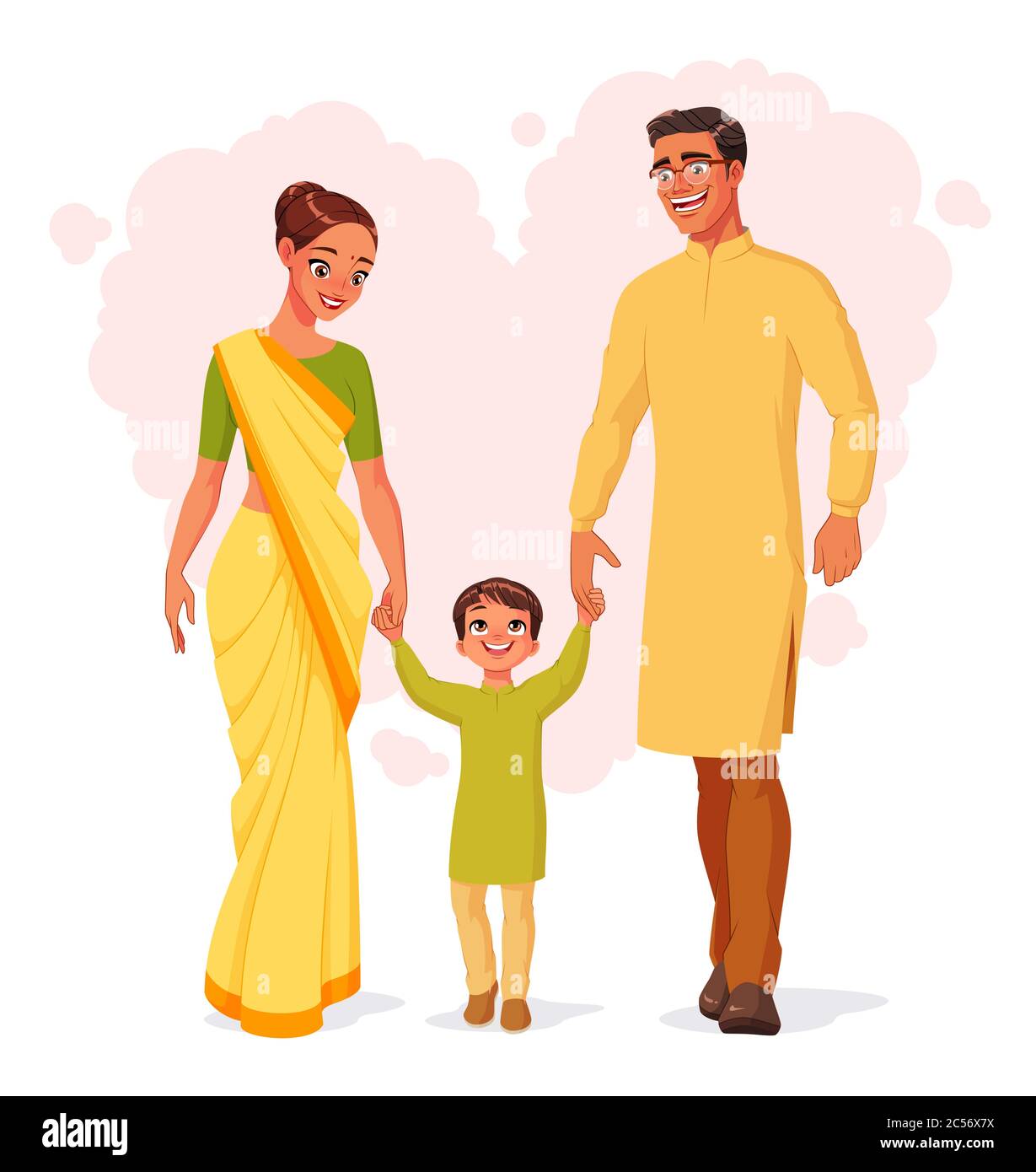 Native American Family Clipart