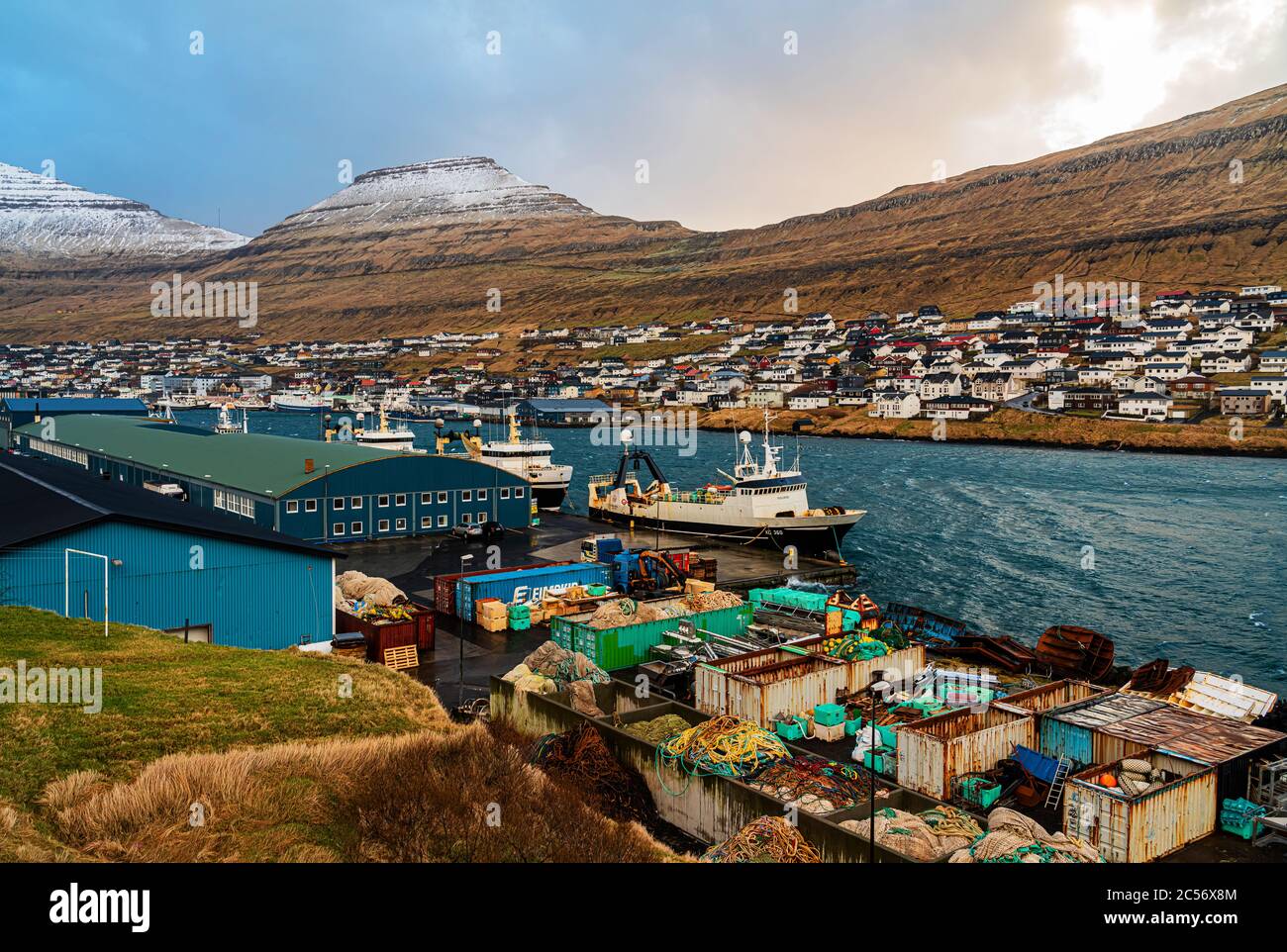 harbor-impression-in-klaksv-k-bor-oy-island-faroe-islands-stock-photo