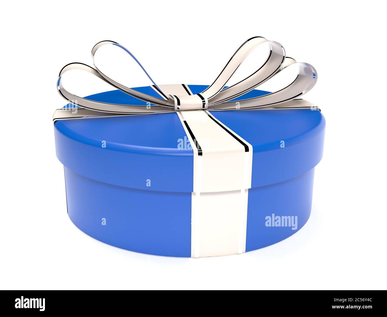 Silver and blue gift Cut Out Stock Images & Pictures - Alamy