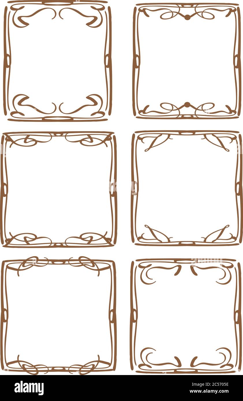 Vector vintage decorative design borders and frames Stock Vector Image ...
