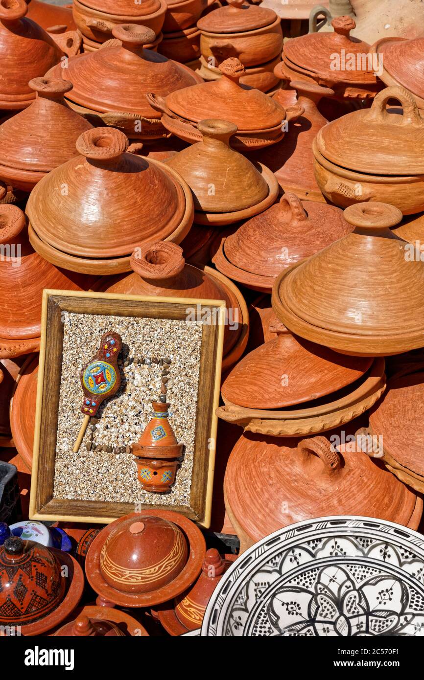 Tajine pottery in Meknes, Morocco Stock Photo Alamy