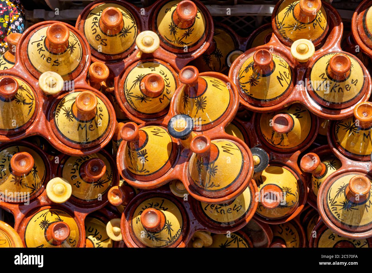 Tajine pottery in Meknes, Morocco Stock Photo Alamy