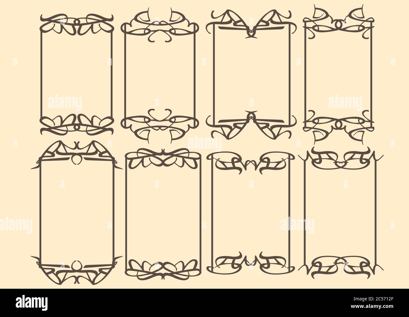 Vector vintage decorative design borders and frames Stock Vector Image ...