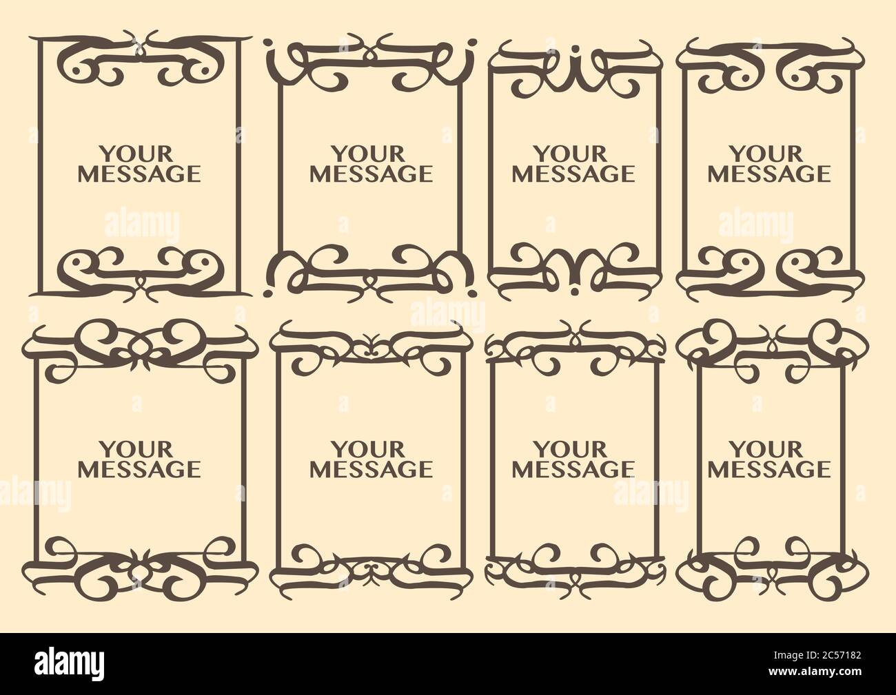 Vector vintage decorative design borders and frames Stock Vector Image ...