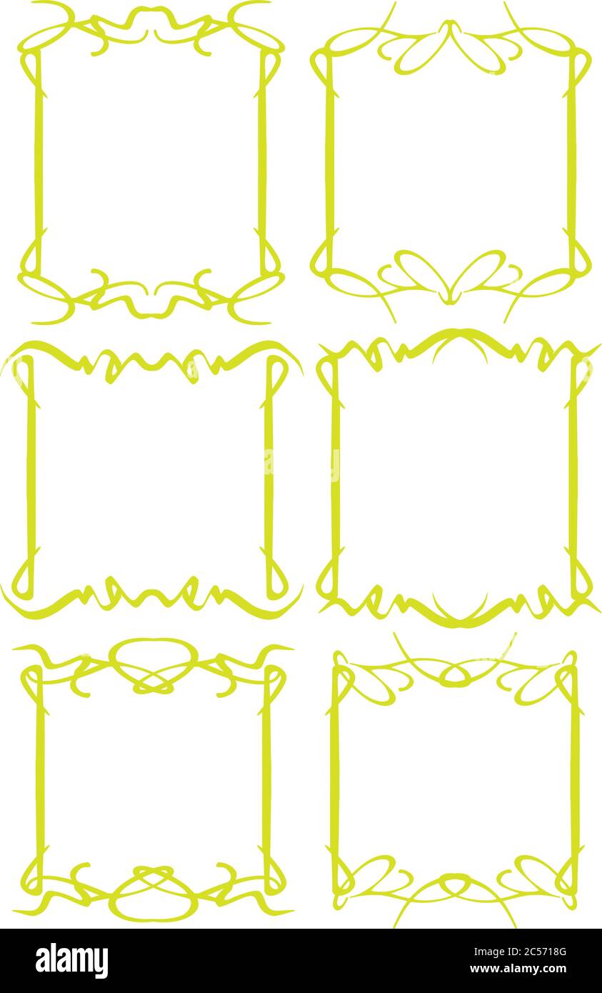 Vector vintage decorative design borders and frames Stock Vector Image ...