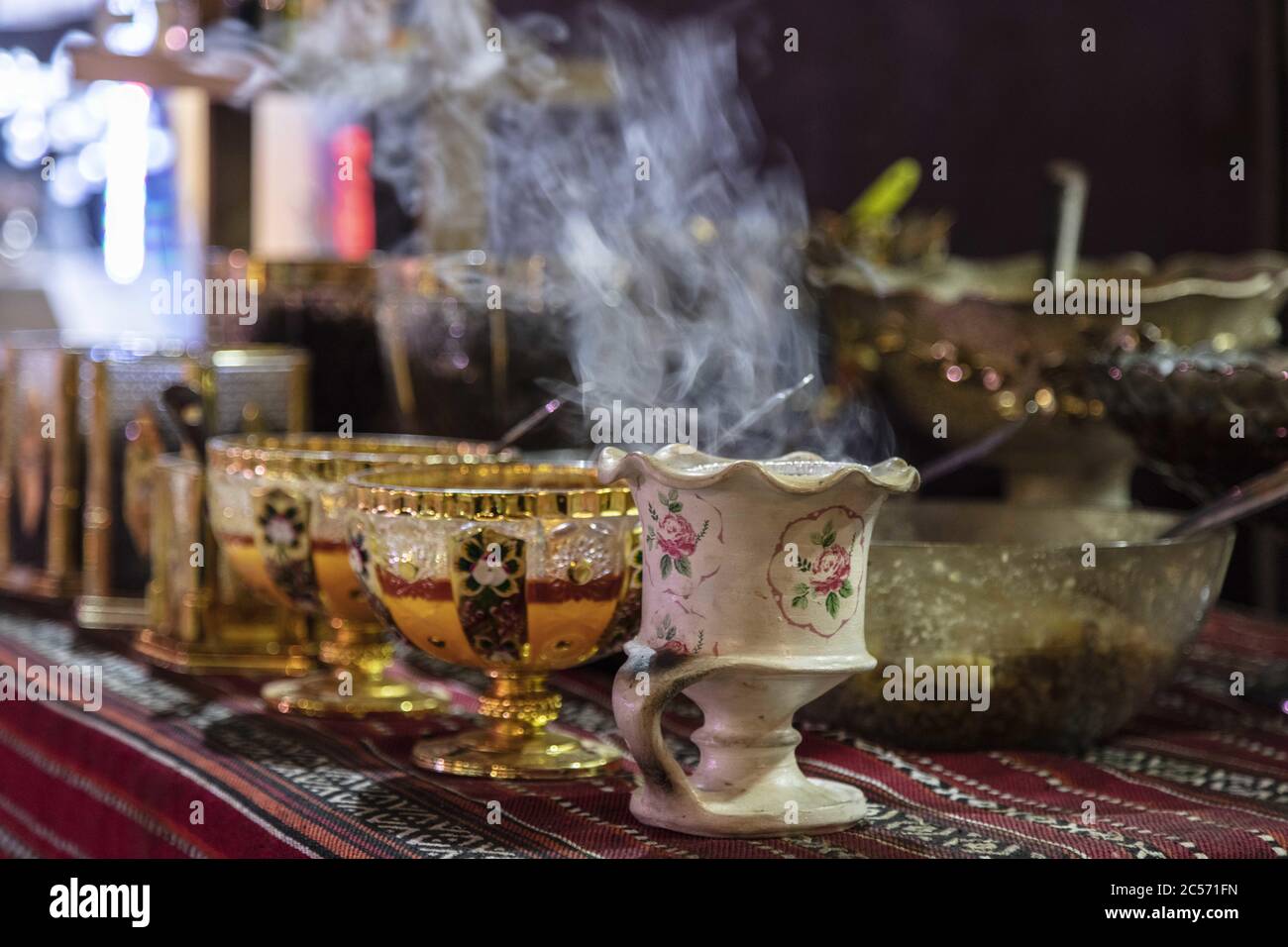 Ramadan censer with smoke Stock Photo - Alamy