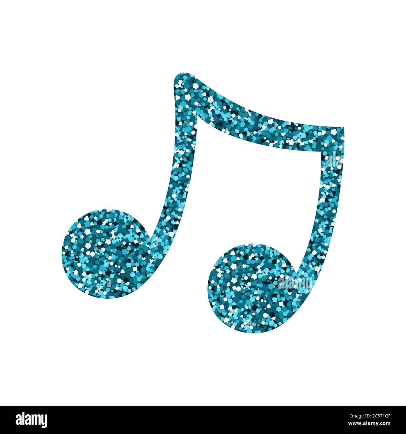 A blue note icon. A shine texture. Vector illustration. Stock Vector