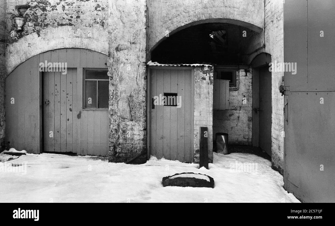 Old industrial buildings next to the Ouseburn, Newcastle circa 1975 Stock Photo Alamy
