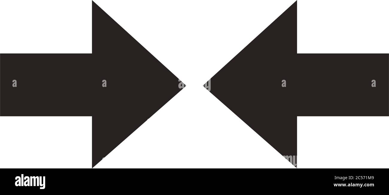 left and right arrows silhouette style icon vector illustration design ...