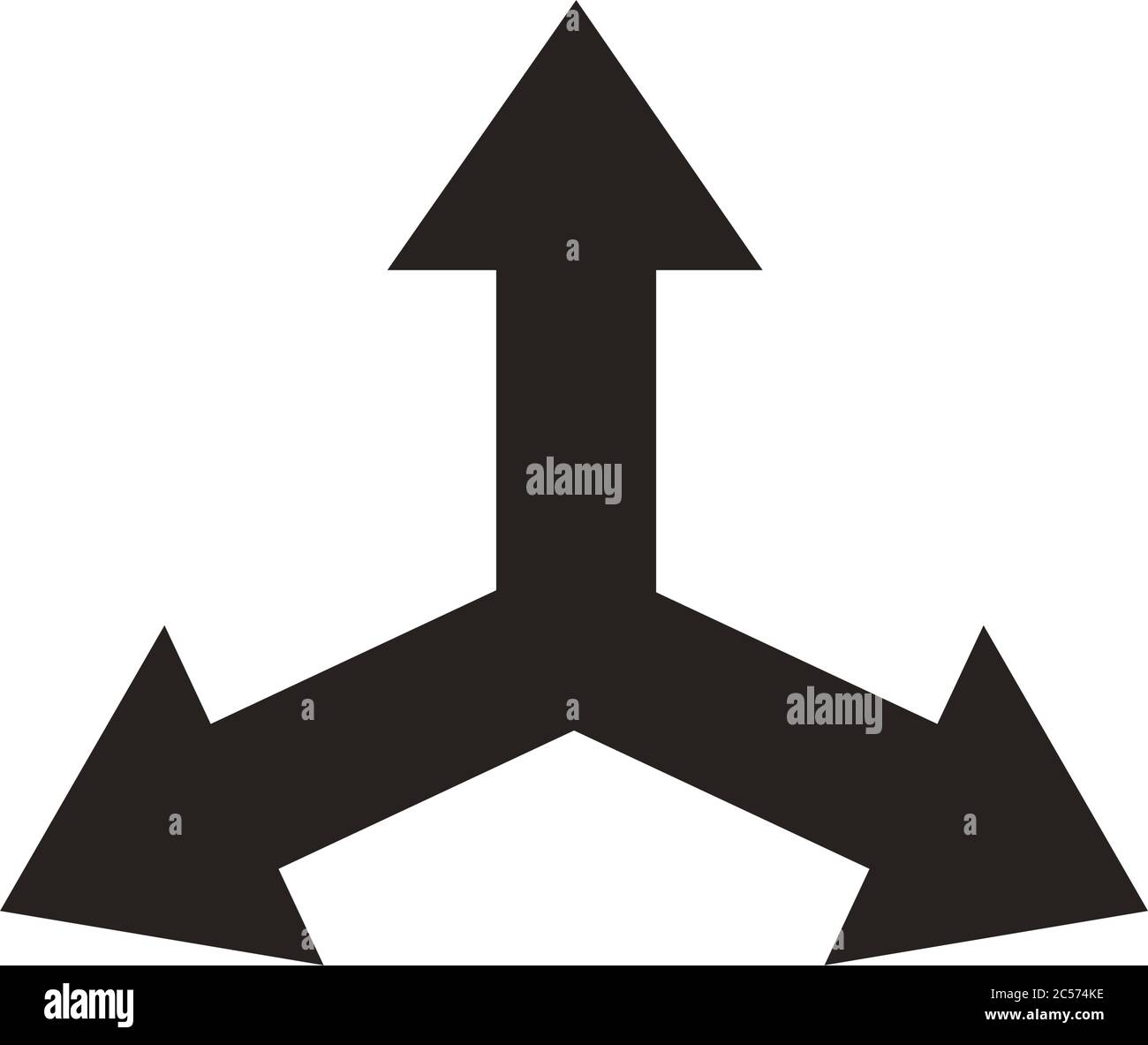 multidirectional arrows silhouette style icon vector illustration ...