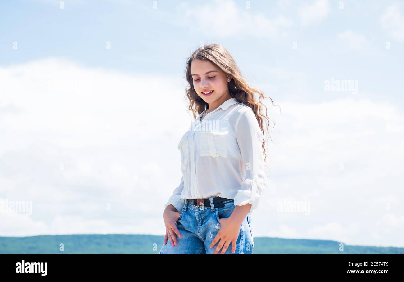 Sense Of Freedom Stylish Fashion Child Baby Girl Kid Outdoor Stylish Cute Child Posing In Spring Summer Fun And Leisure Concept Fashion Model Posing Her Trendy Style Stock Photo Alamy Sense Of Freedom Stylish Fashion Child Baby Girl Kid Outdoor Stylish Cute Child Posing In Spring Summer Fun And Leisure Concept Fashion Model Posing Her Trendy Style Stock Photo Alamy