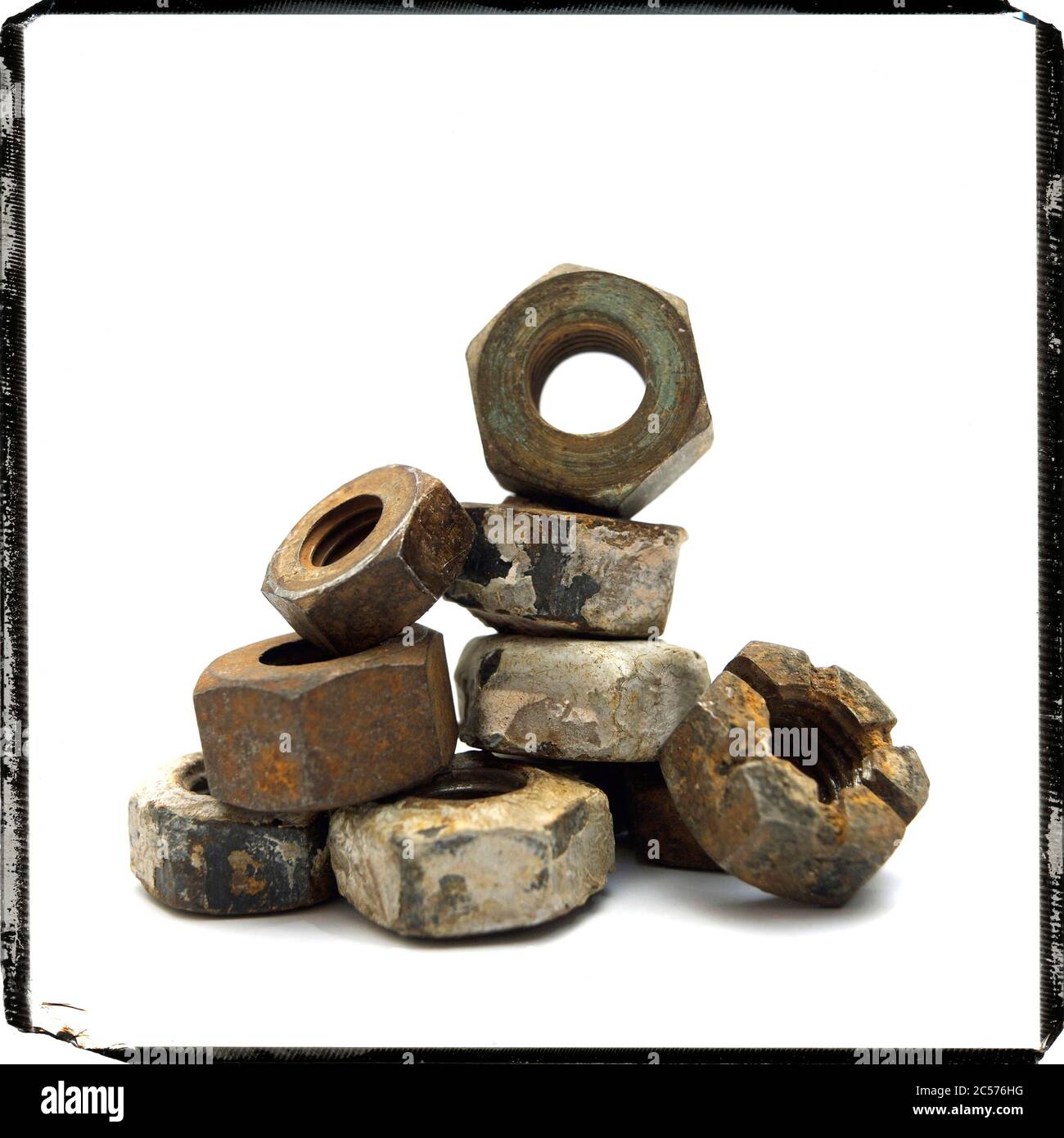 Rusty bolt and nuts Stock Photo Alamy