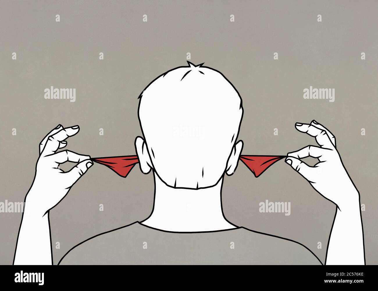 In one ear and out the other stock photo alamy