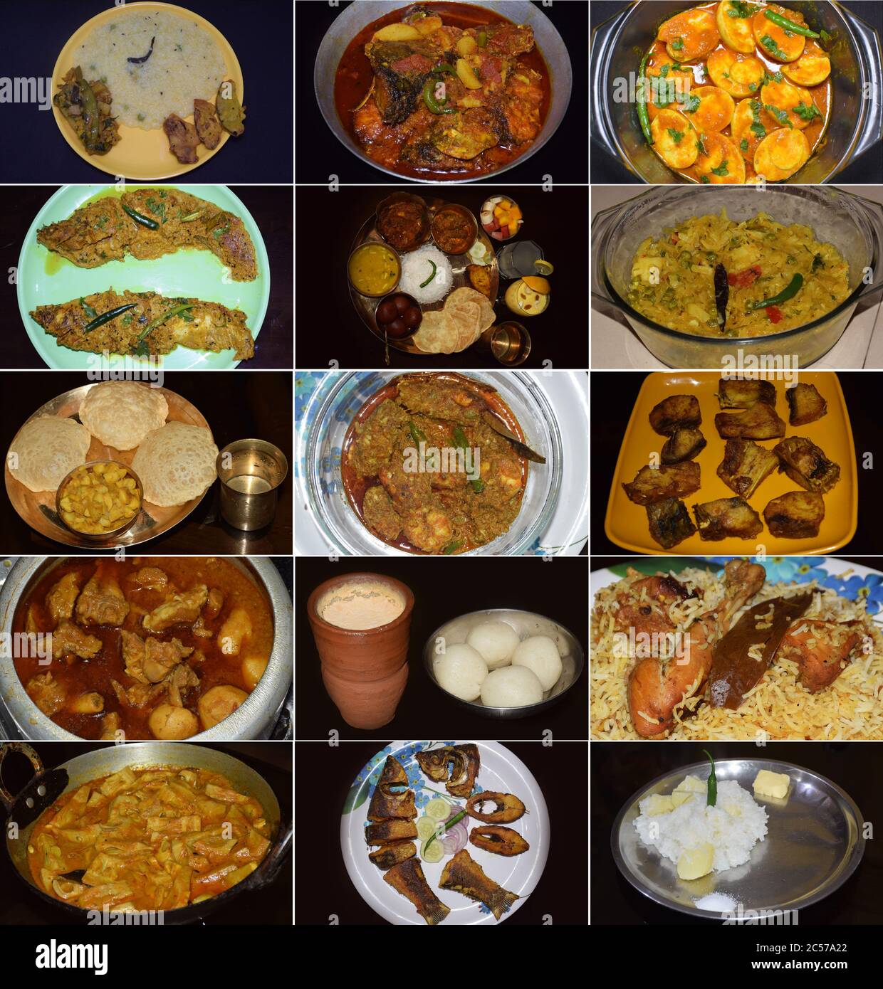 Bengali Food Collage or famous Bengali dish or cuisine Stock Photo Alamy