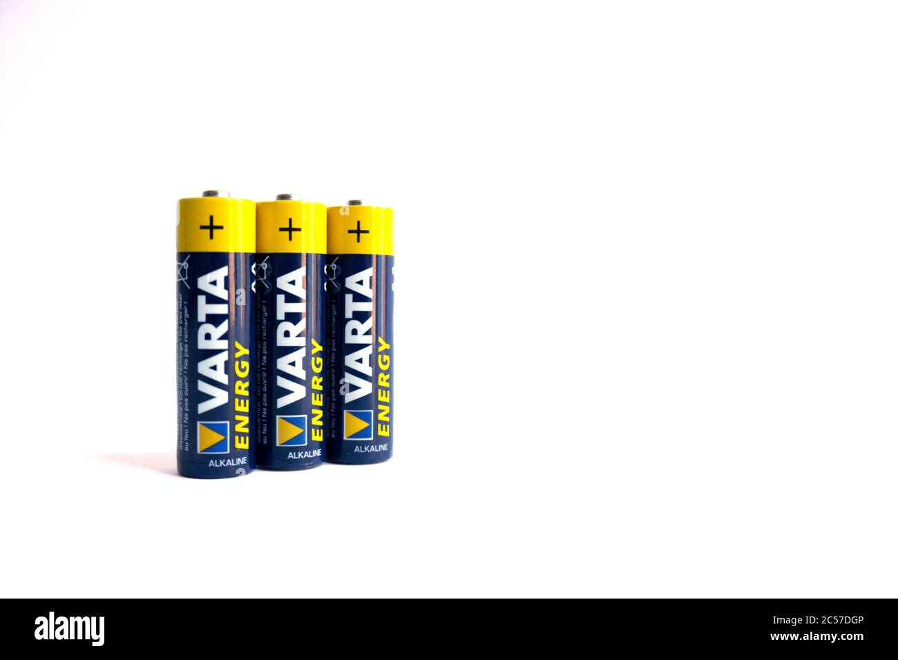 Car Battery - Varta Silver Dynamic High Capacity 12v 63ah shot on white  background Stock Photo - Alamy