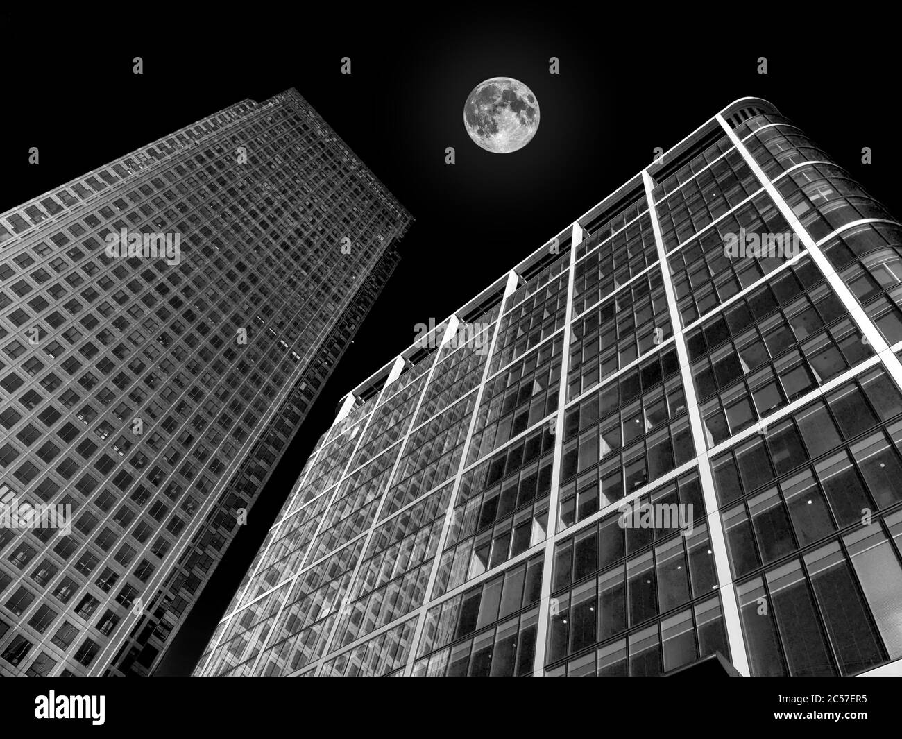 Modern futuristic tower block office skyscraper buildings architecture