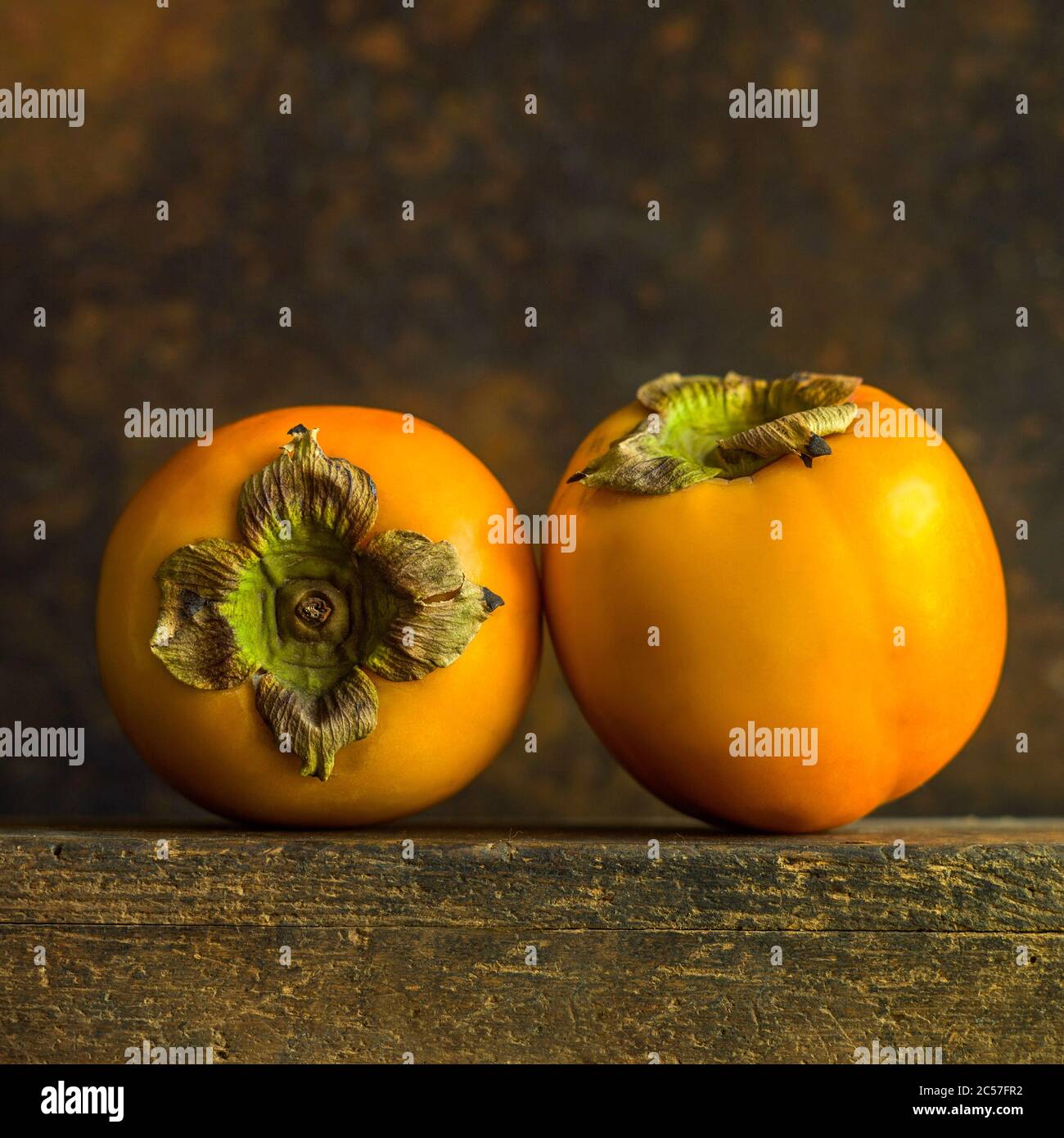 Close-up of persimmons Stock Photo