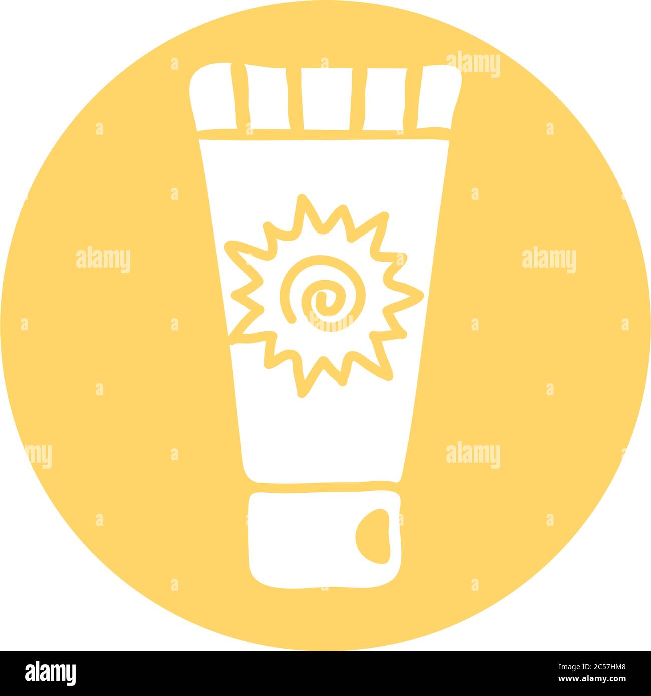 Apply sunscreen beach Stock Vector Images - Alamy