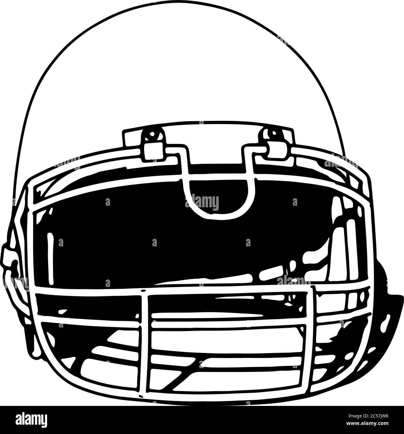 sketch american football helmet vector Stock Vector Image & Art - Alamy