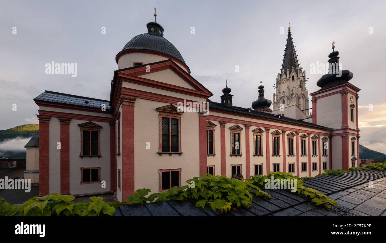 Basilica of the Birth of the Virgin Mary in Mariazell (Austria). This ...