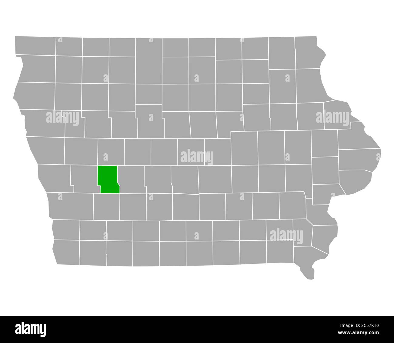 Map of Audubon in Iowa Stock Photo Alamy