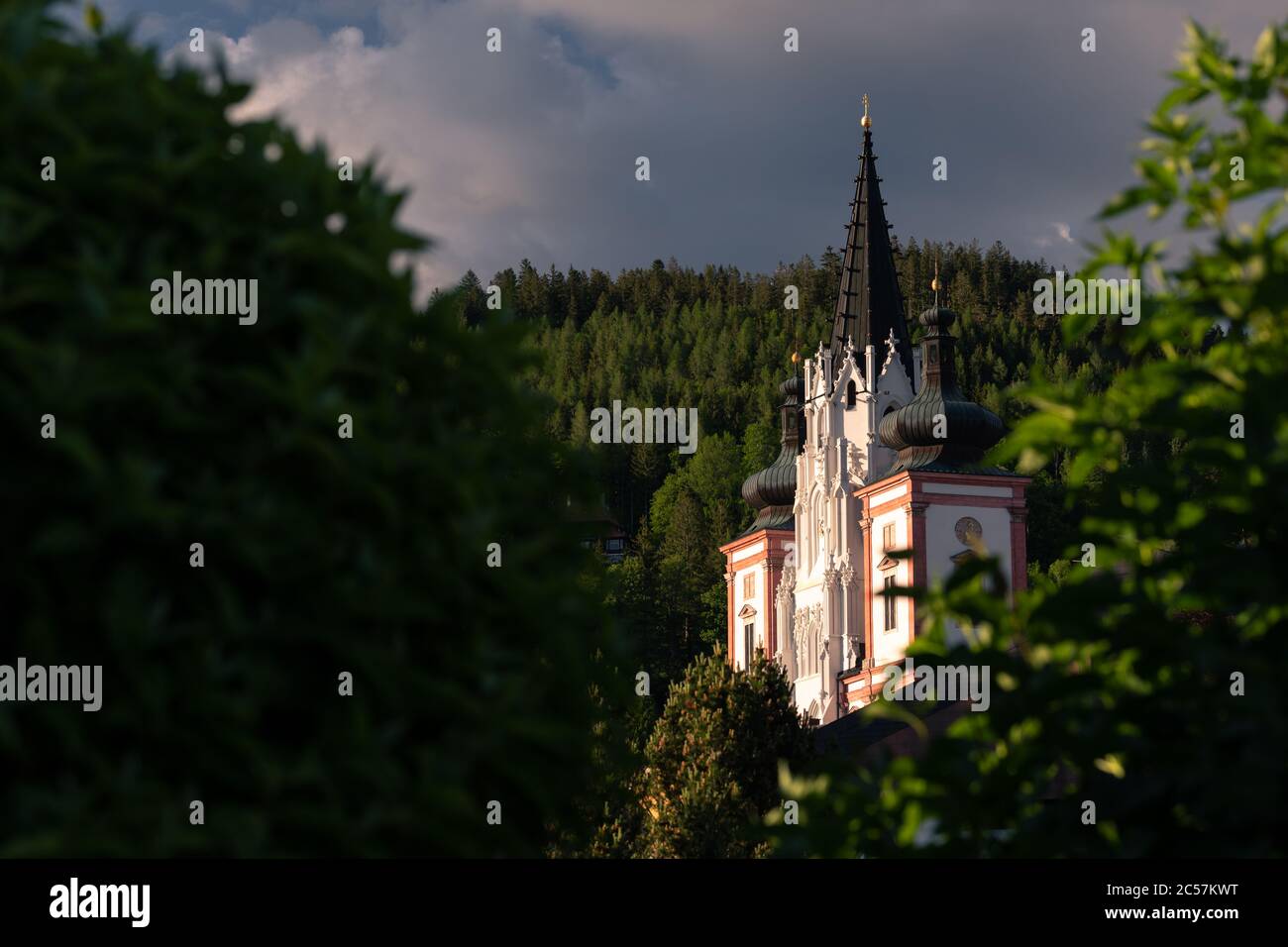 Basilica of the Birth of the Virgin Mary in Mariazell (Austria). This ...