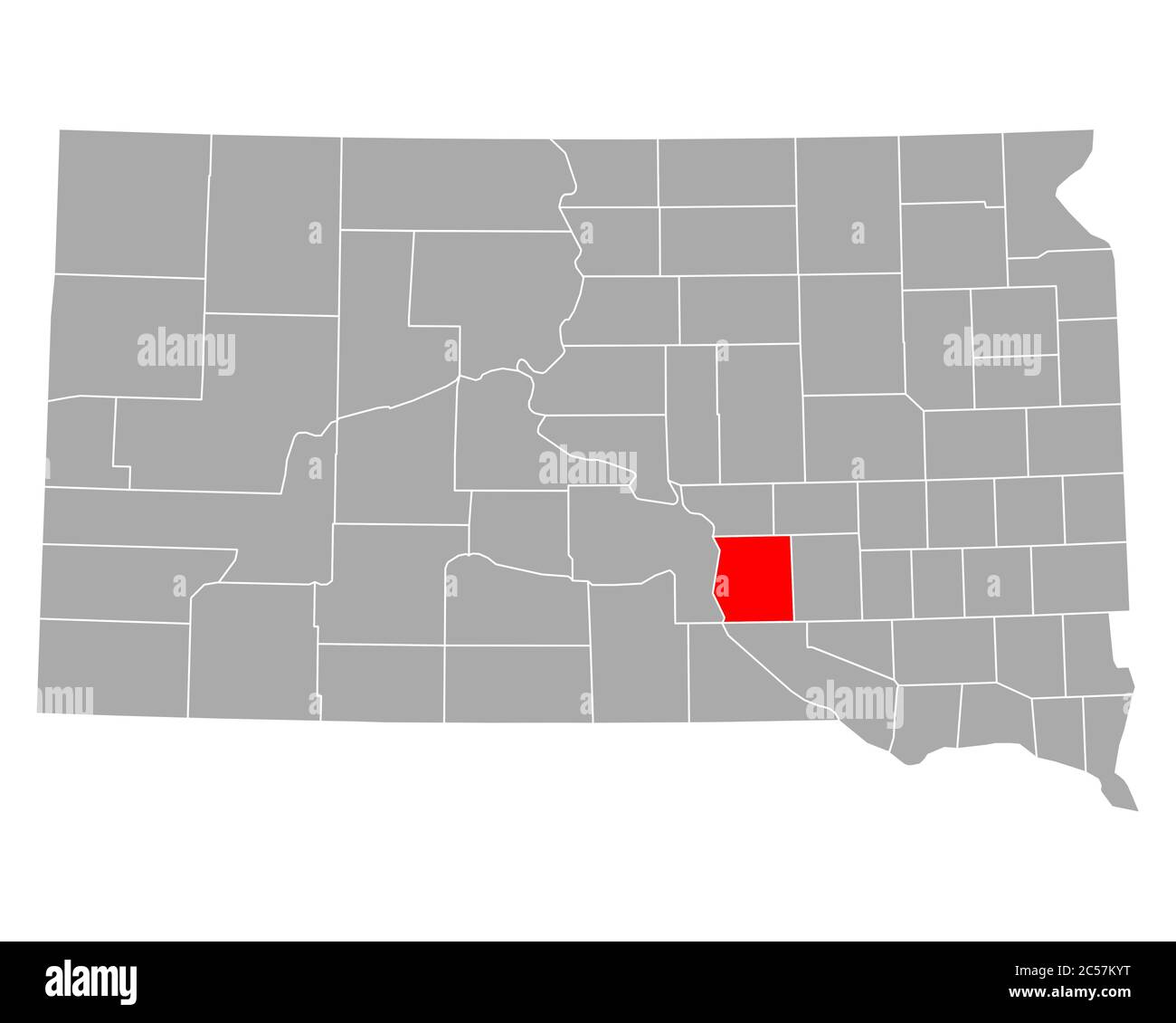 Map of Brule in South Dakota Stock Photo Alamy