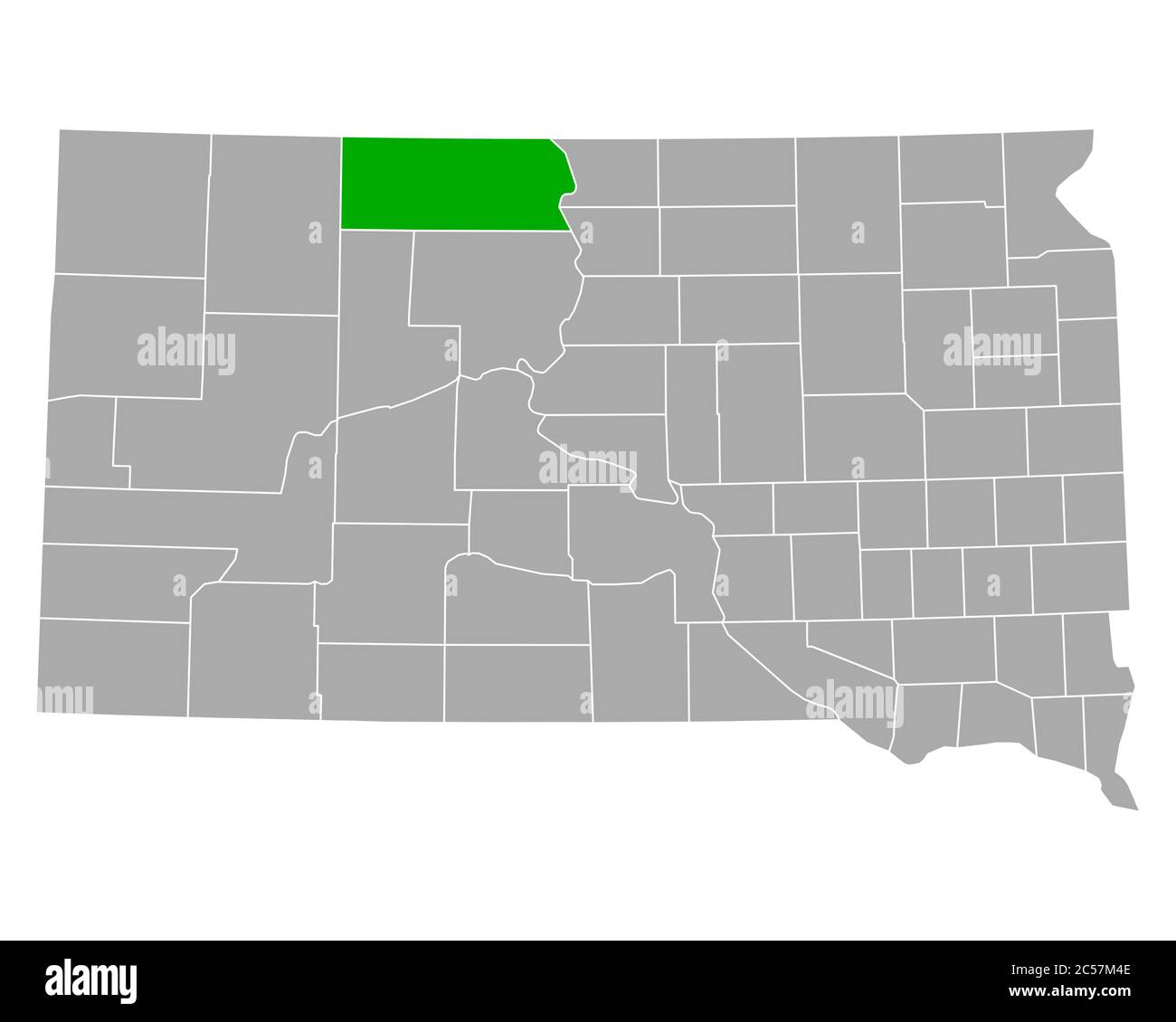 Map of Corson in South Dakota Stock Photo Alamy