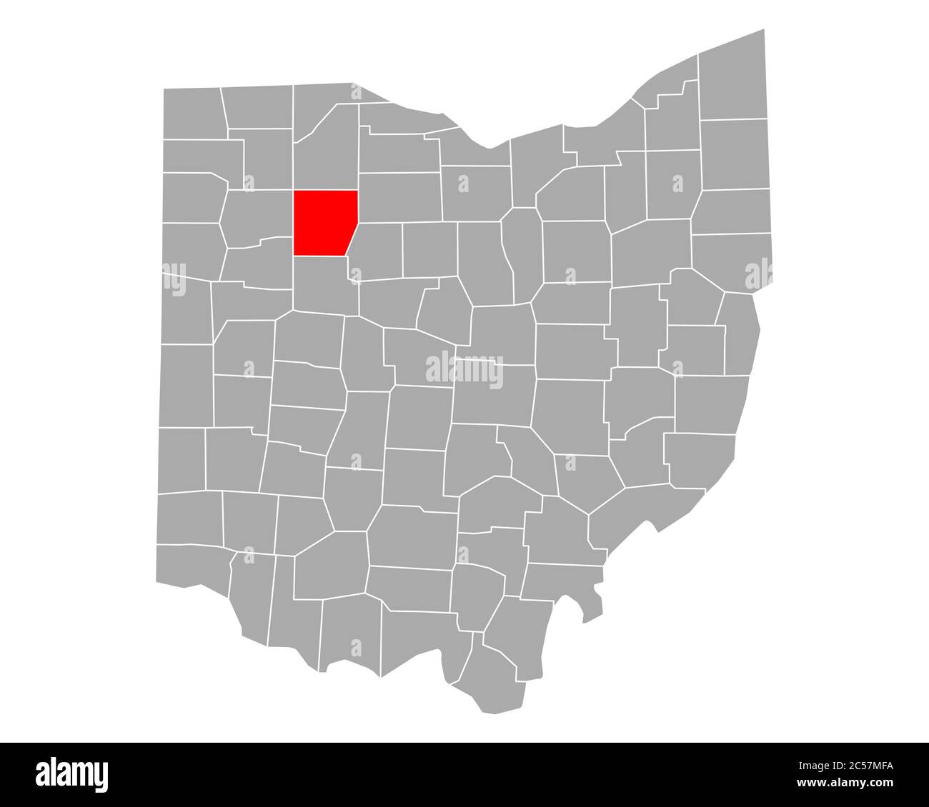 Map Of Hancock In Ohio 2C57MFA 