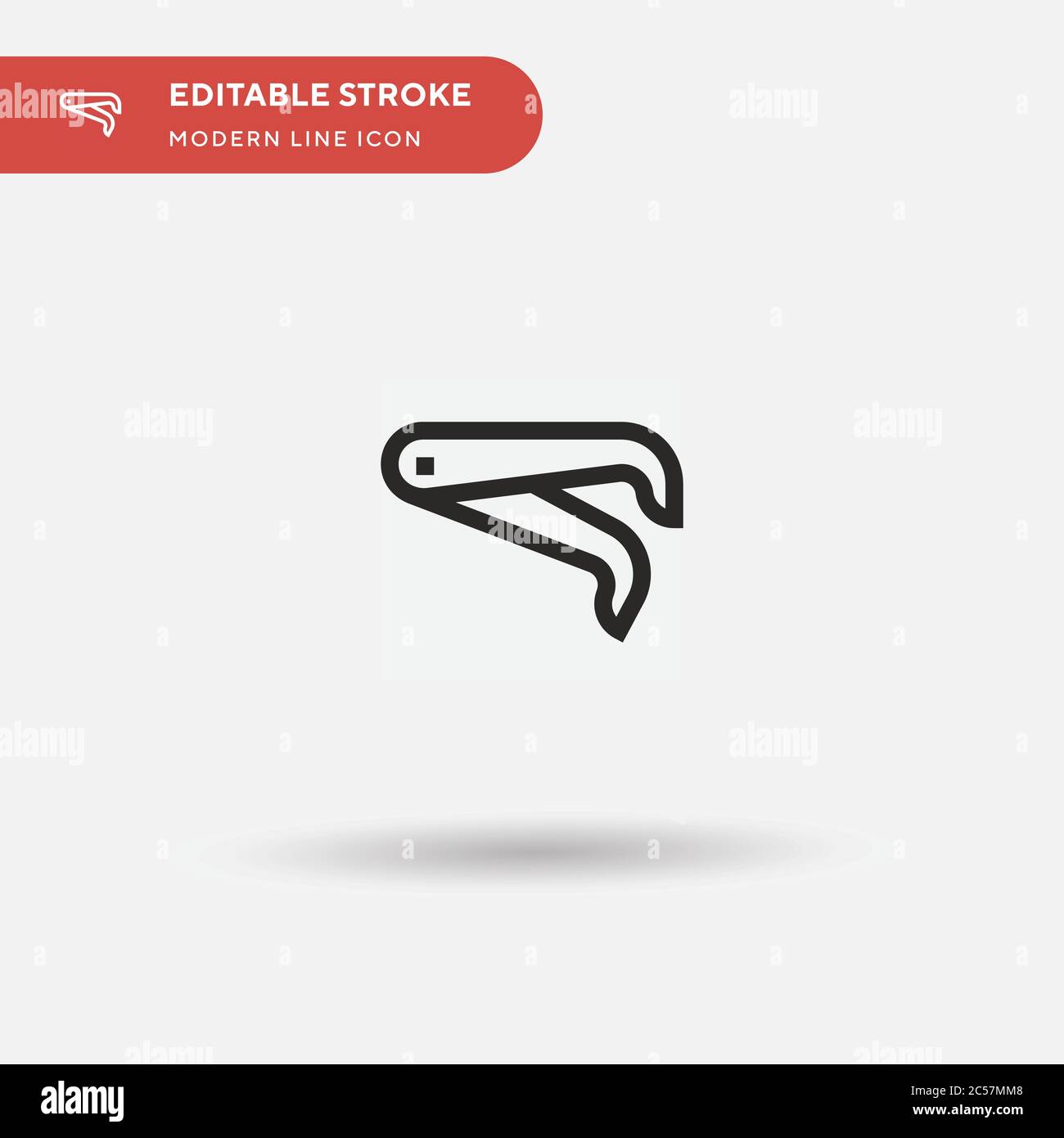 Tweezers Simple vector icon. Illustration symbol design template for ...