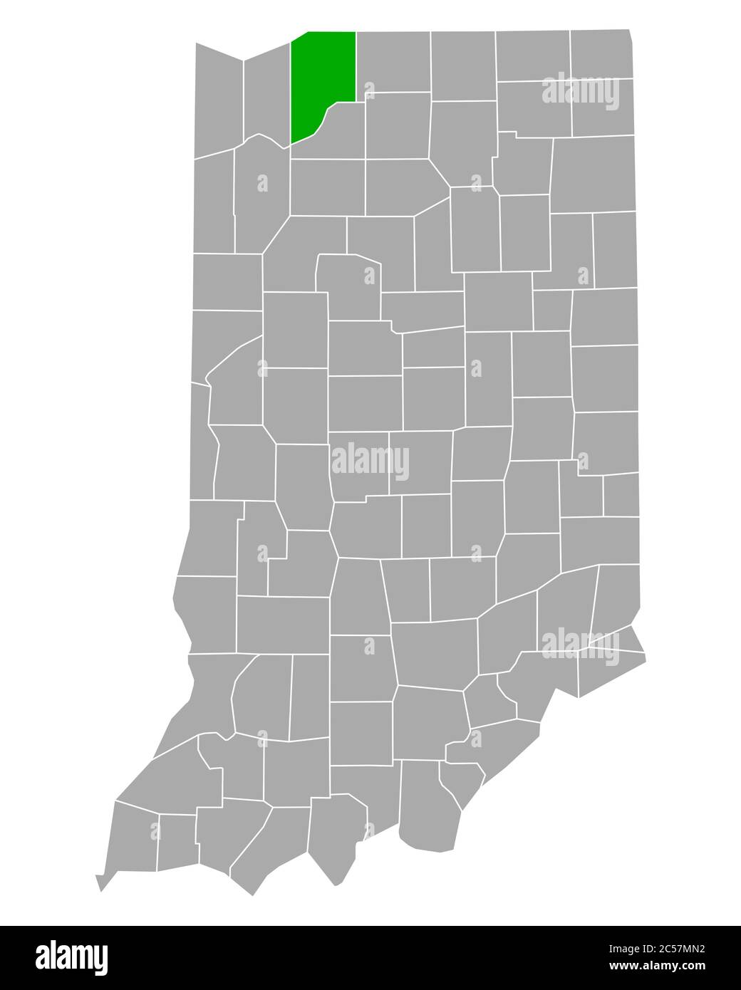 Map of LaPorte in Indiana Stock Photo Alamy