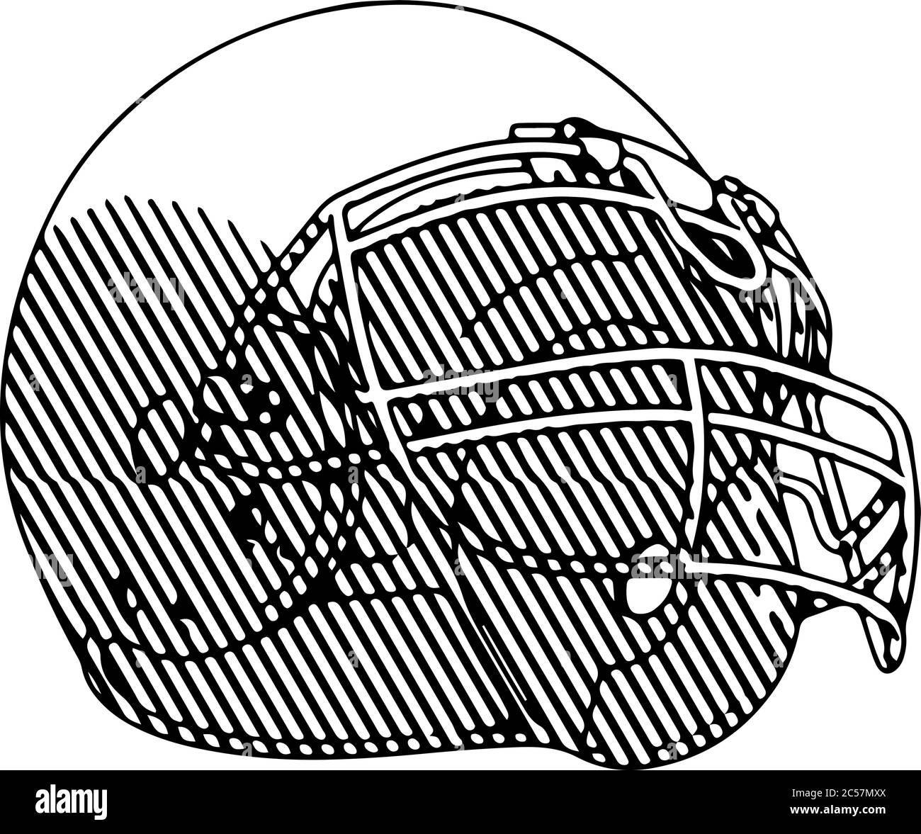 Football helmet sketch Stock Vector Images - Alamy