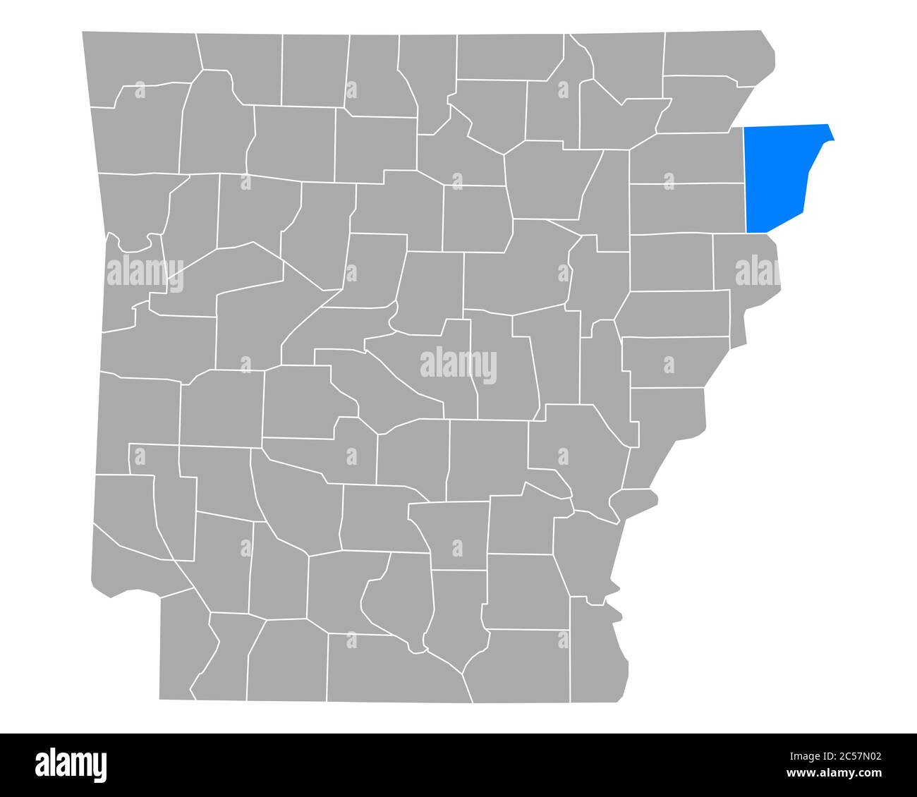 Map Of Mississippi In Arkansas 2C57N02 