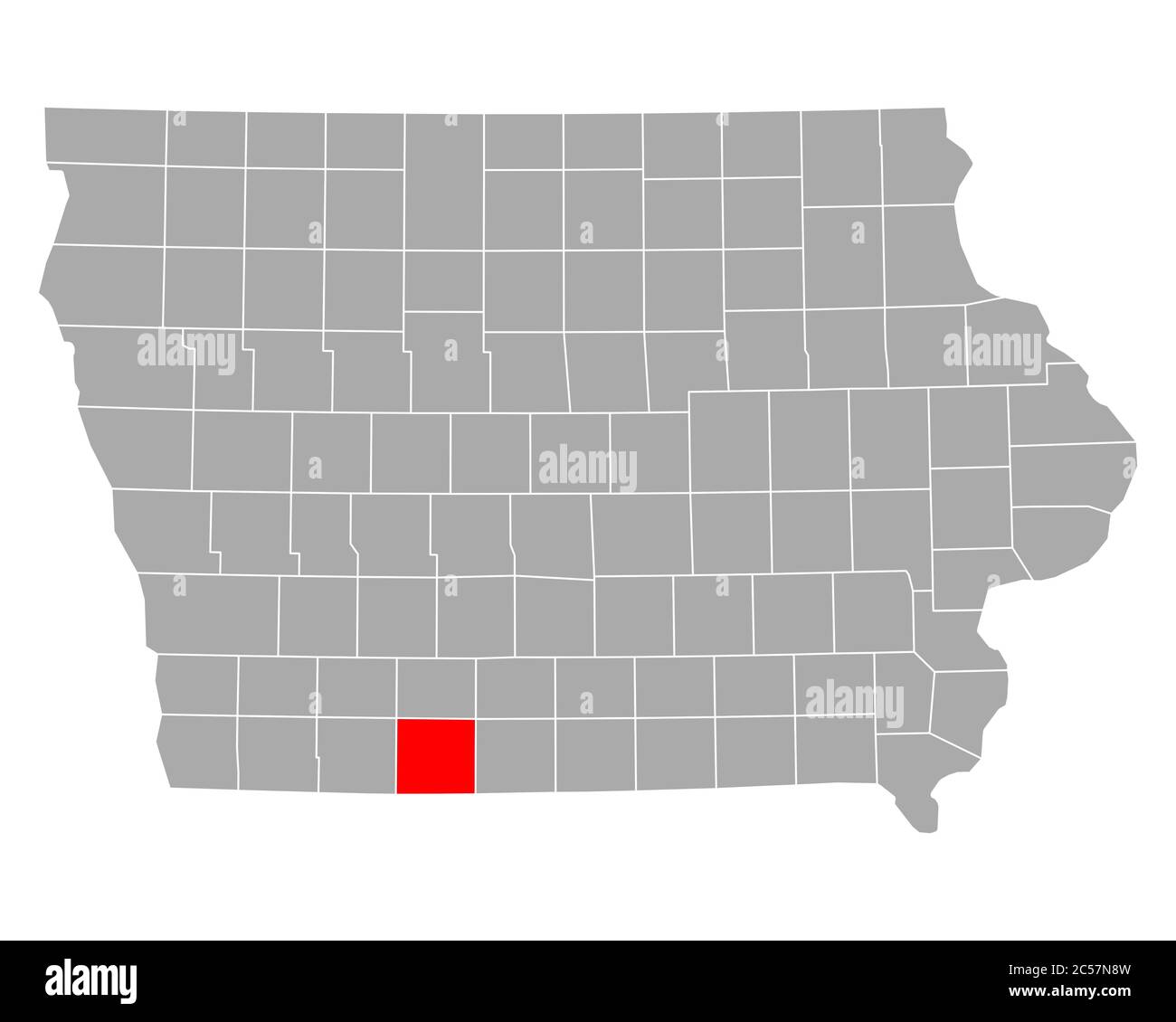 Map of Ringgold in Iowa Stock Photo Alamy