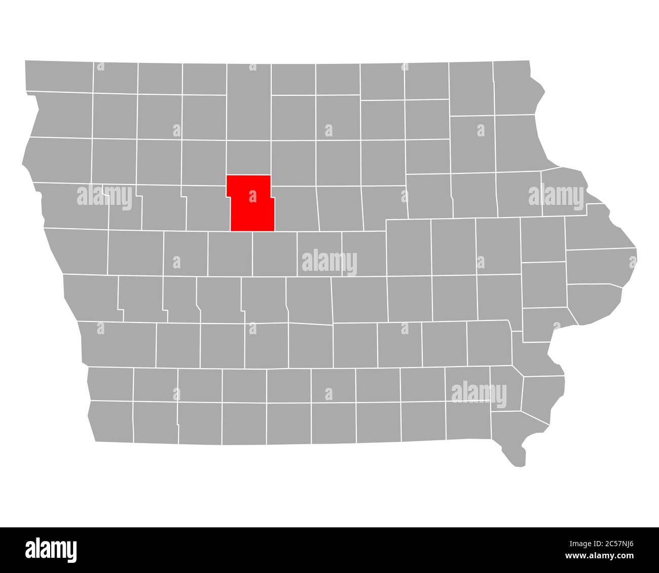 Map of Webster in Iowa Stock Photo Alamy