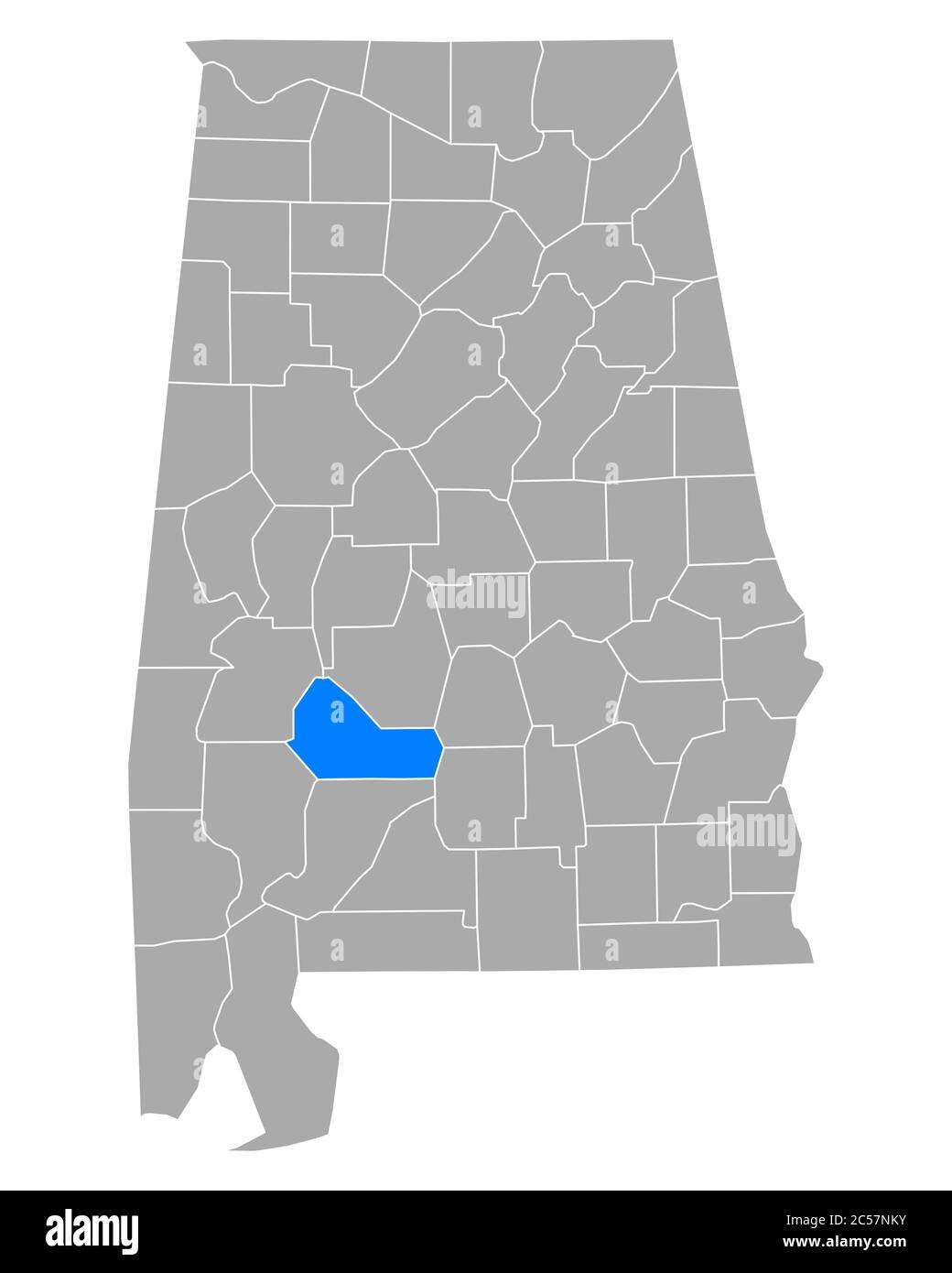 Map of Wilcox in Alabama Stock Photo Alamy