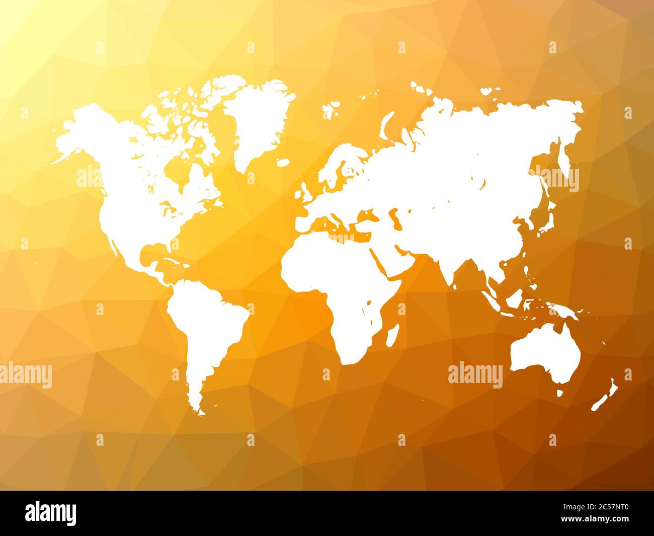 Map of World on low poly background. World map on background made of ...