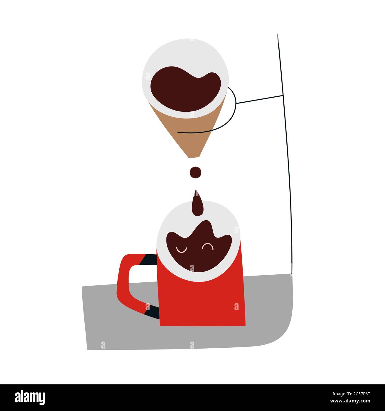 Pour over coffee dripper, drip coffee maker with filter, utensil tool