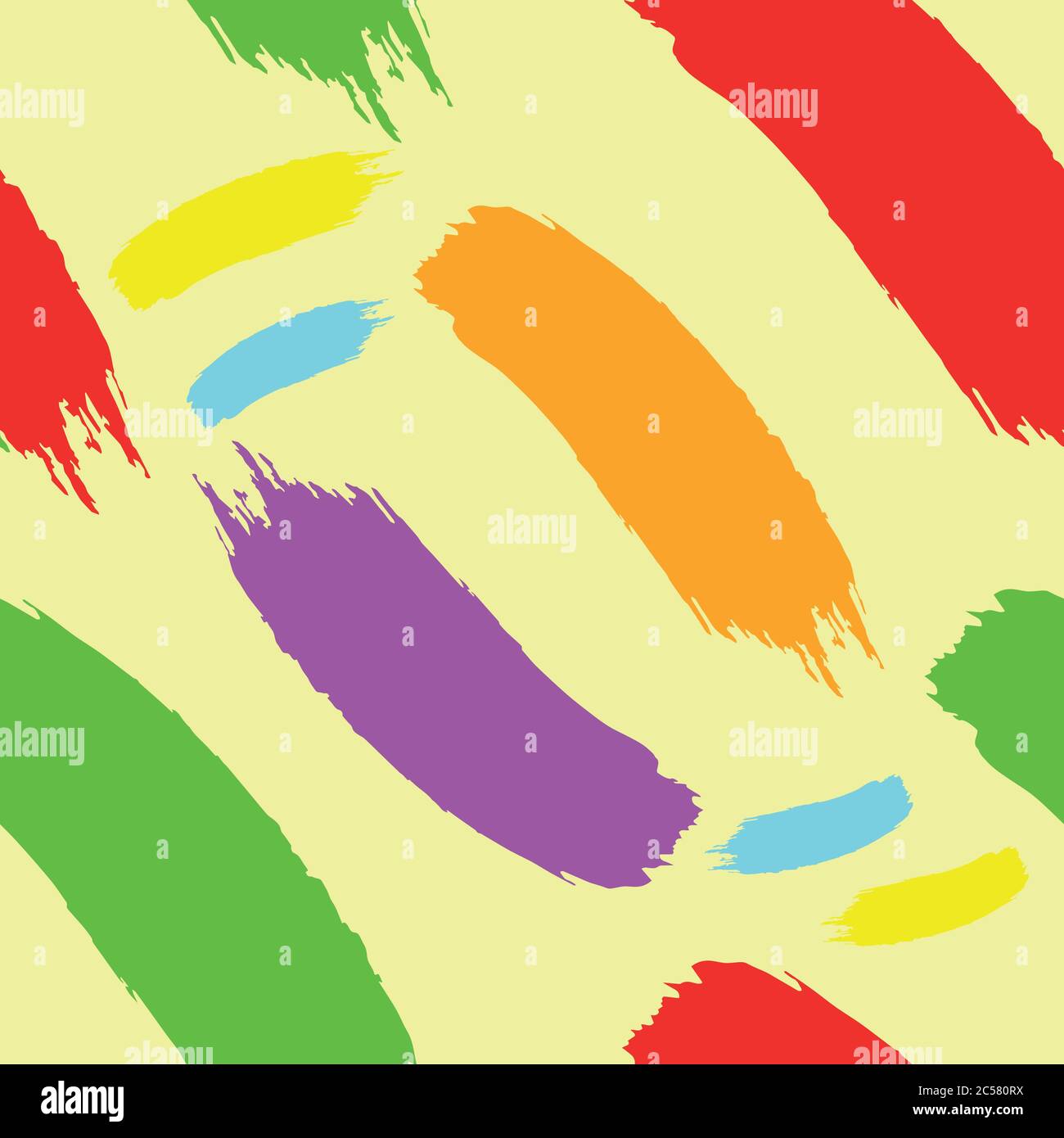 vector color line, paint strokes, isolated. Pattern Stock Vector Image