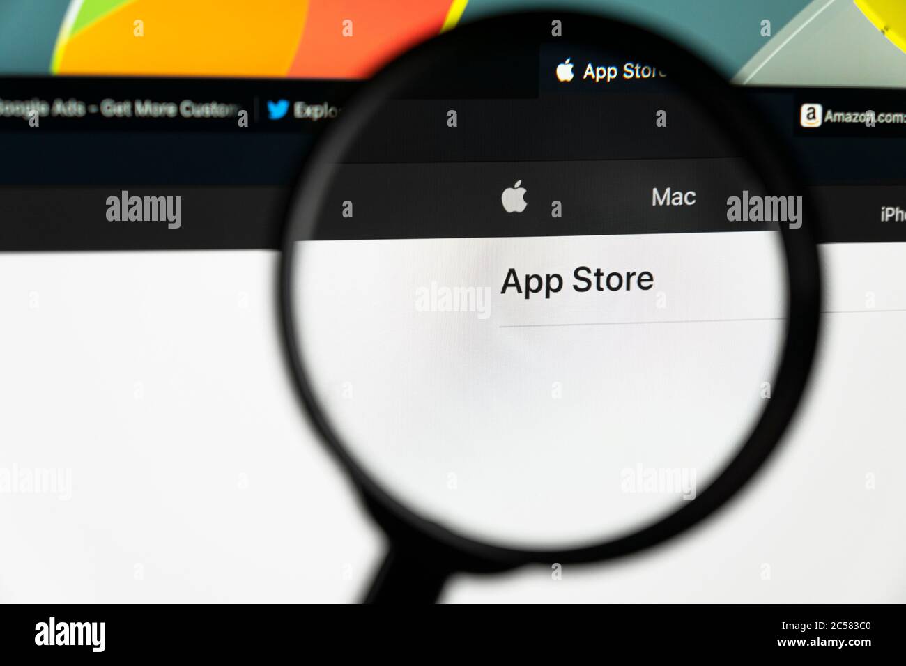SanktPetersburg, Russia, June 16, 2020 Apple store application icon