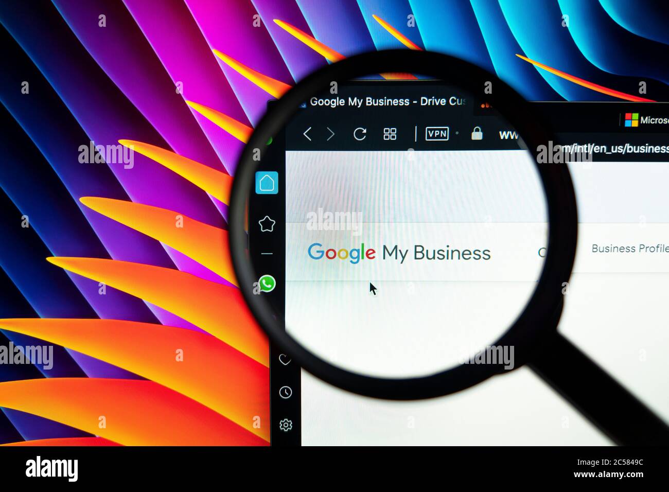 SanktPetersburg, Russia, June 16, 2020 Google My Business homepage on