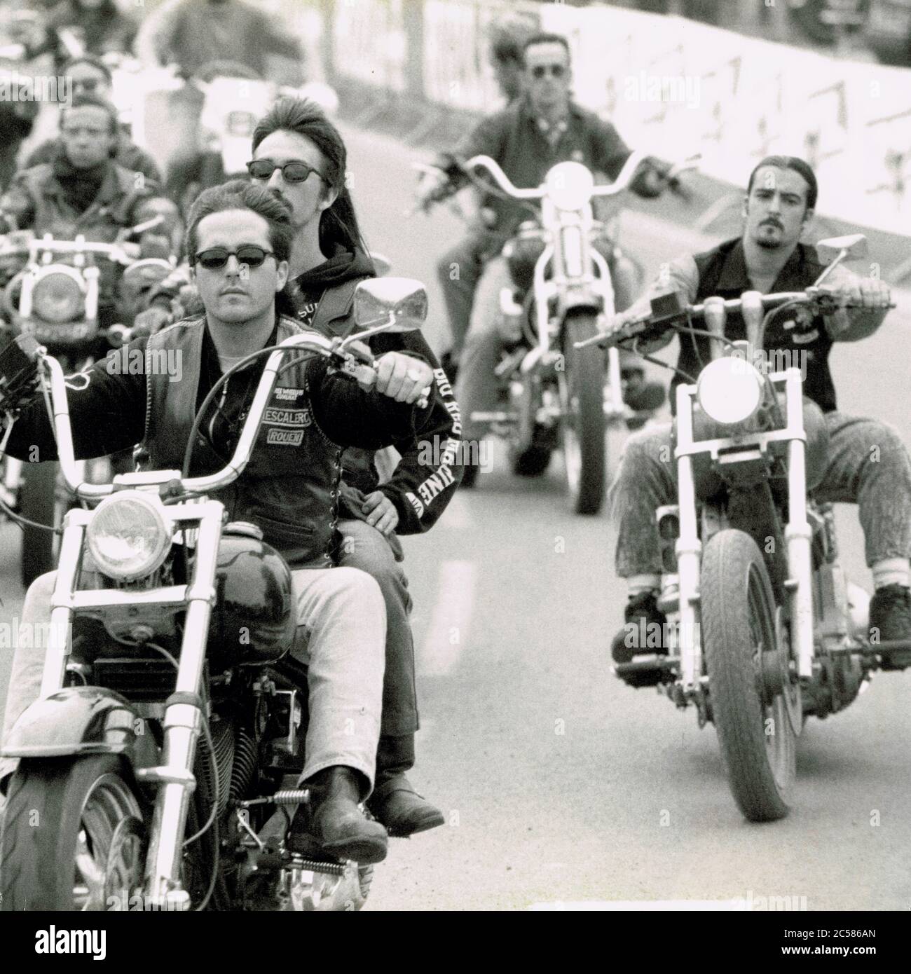 Archives 90ies: Free Wheels 1995, Harley Davidson annual meeting in Cunlhat,  Puy-de-Dôme, France Stock Photo - Alamy