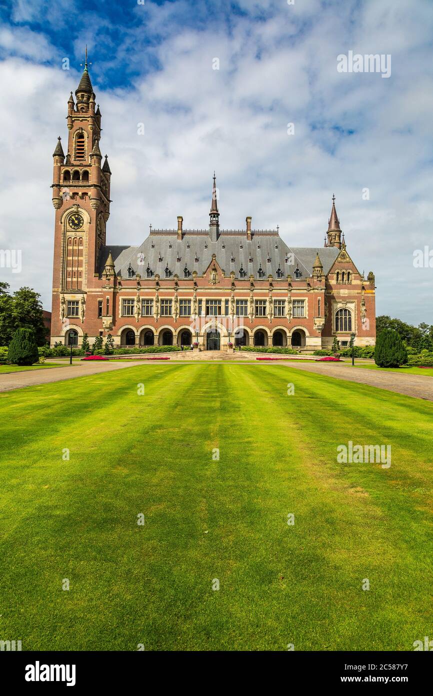 Peace Palace in Hague, Seat of the International Court of Justice in a