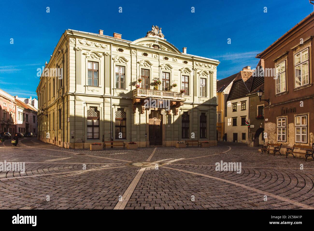 Sopron, Hungary - October 2018: Schreiner House in old center in Sopron, Hungary Stock Photo